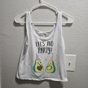 Fun Avocado Party Tank Top